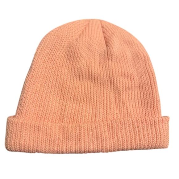 Vans "Off The Wall" Pink Cream Cuffed Beanie - Picture 2 of 4